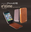 【zenus】(iphone4/4s ケース) E`stime Folder 5Color[本革]