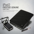 (iPad2ケース)本革 iPAD2ケース Prestige Genuine Black Lizard [★即発送★]
